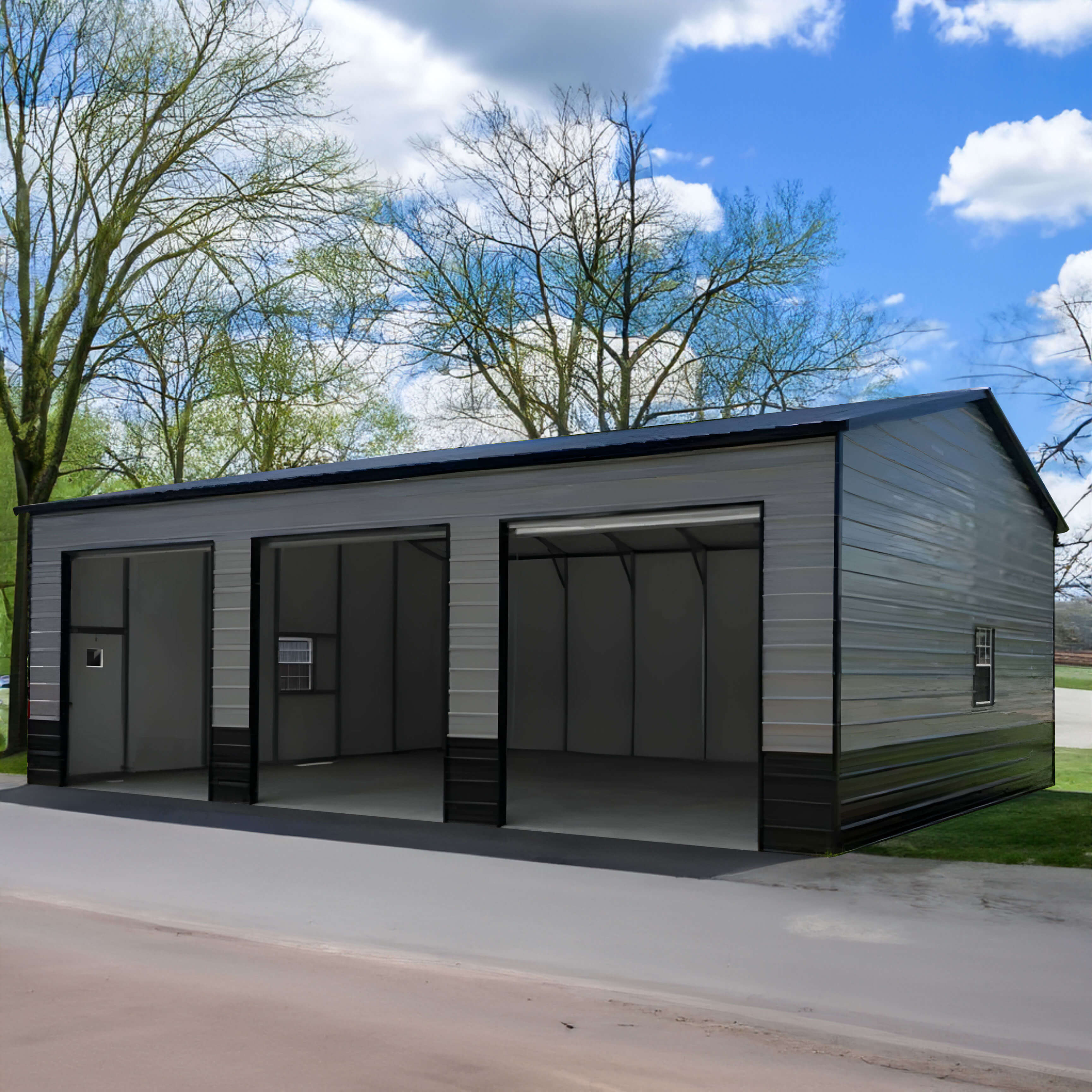 ☆American Garage Simple Garage | 25 x 40 x 11 | American Steel Carports, Inc